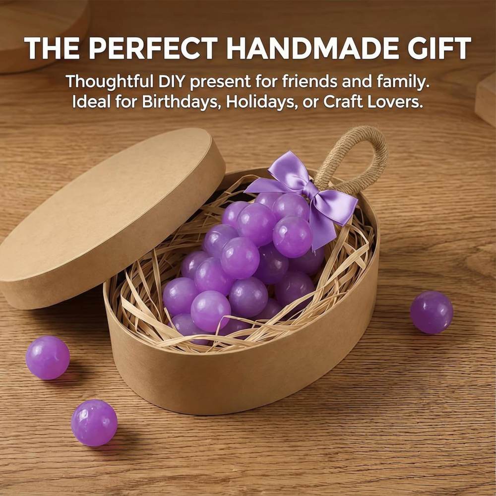 Soap Making Gifts - Trauben-Silikon-Seifenform DIY Fruchtduftkerzen-Bastelwerkzeug 3D-Harzguss-Dekor Handgemachtes Geschenk