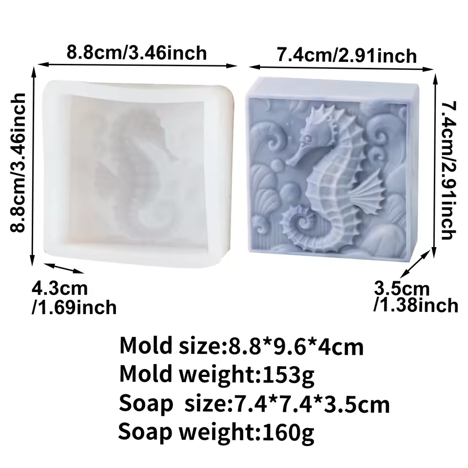 3D Seepferdchen Silikon-Seifen – Soap Making Instructions Bewertung und Preis